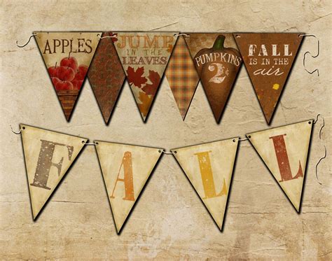 fall flag bunting